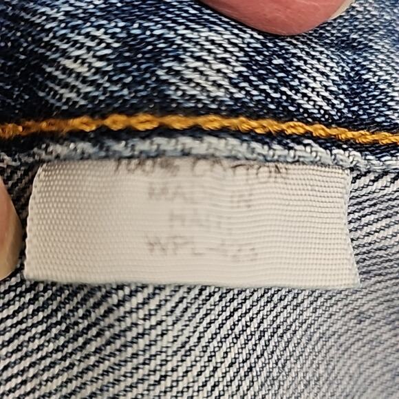 Vintage Levi's 501 Mens Sz 38X30 Blue Button Fly Leather Patch Y2K 90s Jeans - Picture 10 of 11